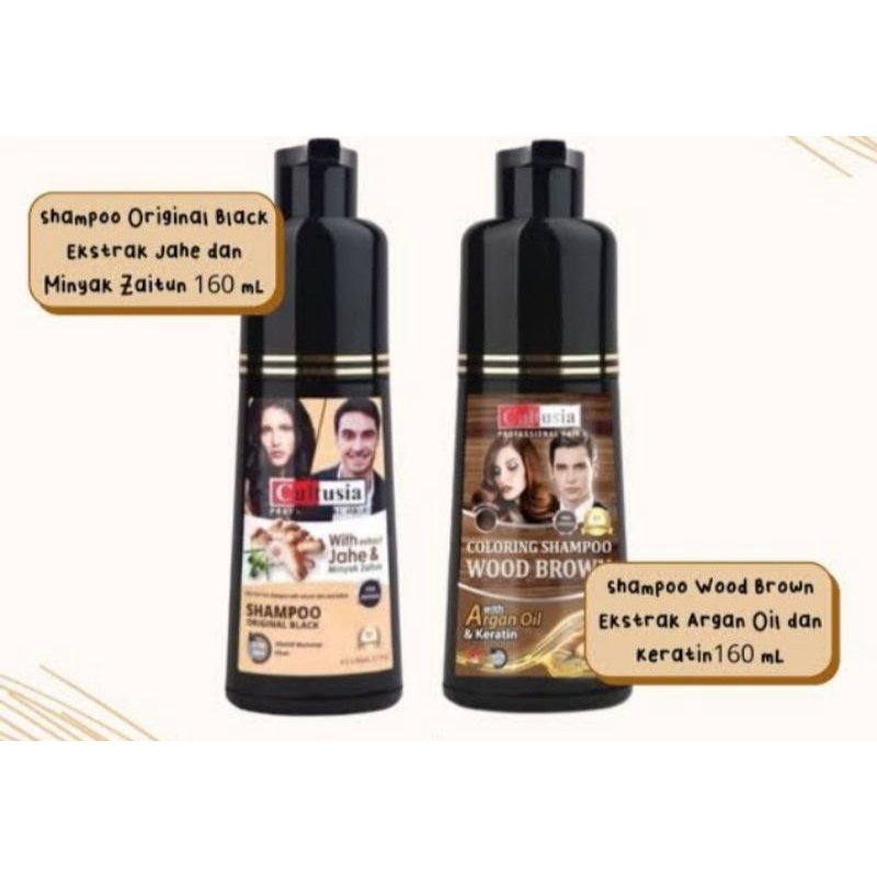 cultusia Wood Brown & original black shampoo