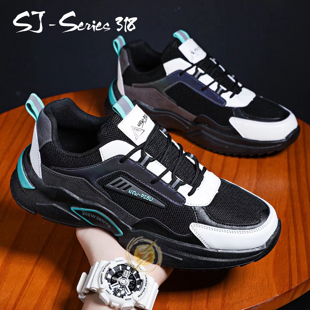 [JWALK] Sepatu Sneakers Pria Casual Trendy Buat Kuliah atau Nongkrong Kualitas Import Premium -318