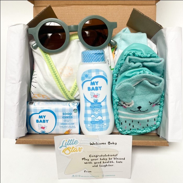 Little Star Simple Baby Hampers Bayi Newborn Baby Gift Set Unisex Premium - Set 7