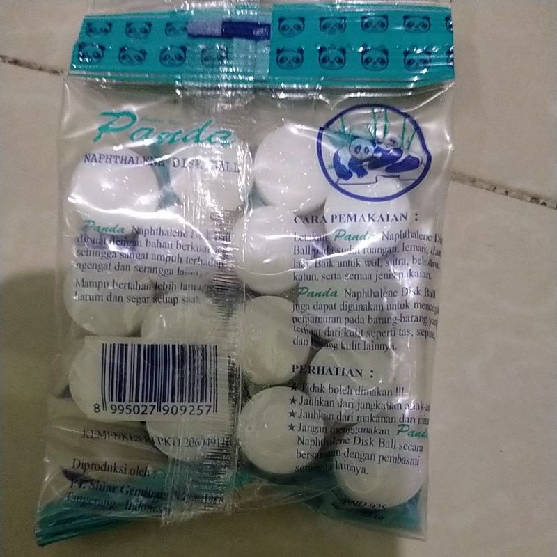 kapur barus eceran, cap panda,per pcs.