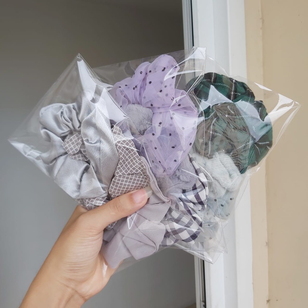 3Pcs/Set Scrunchie - Kunciran / Ikat Rambut Cepol Hijab / Jilbab [ Gratis Ongkir / Cod ]