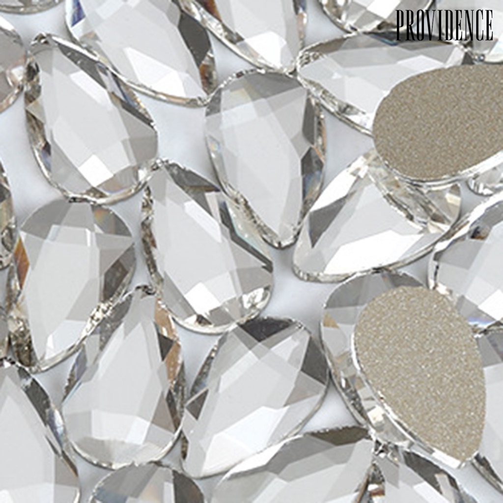 Providence 50Pcs / Set Kuku Palsu Aksen Berlian Imitasi Untuk Nail Art / Manicure DIY