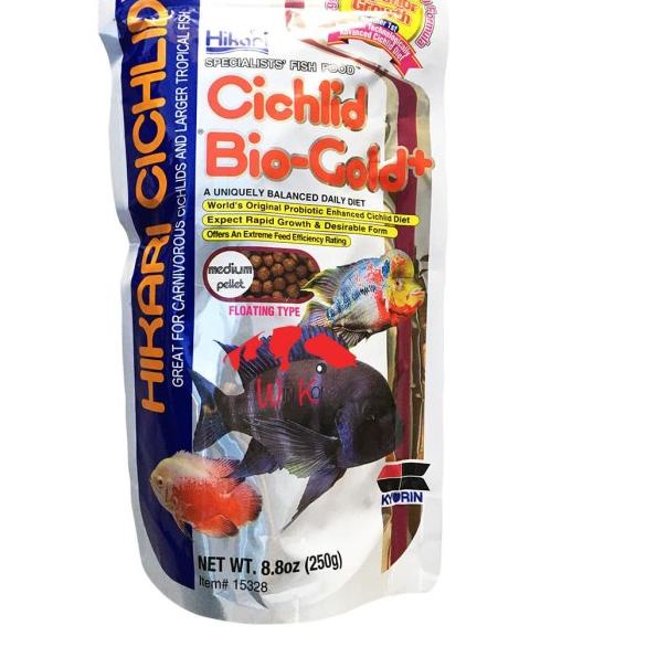 Hikari CICHLID Bio-Gold 250G / 250GR/ 250 GR / BIOGOLD PLUS - Medium