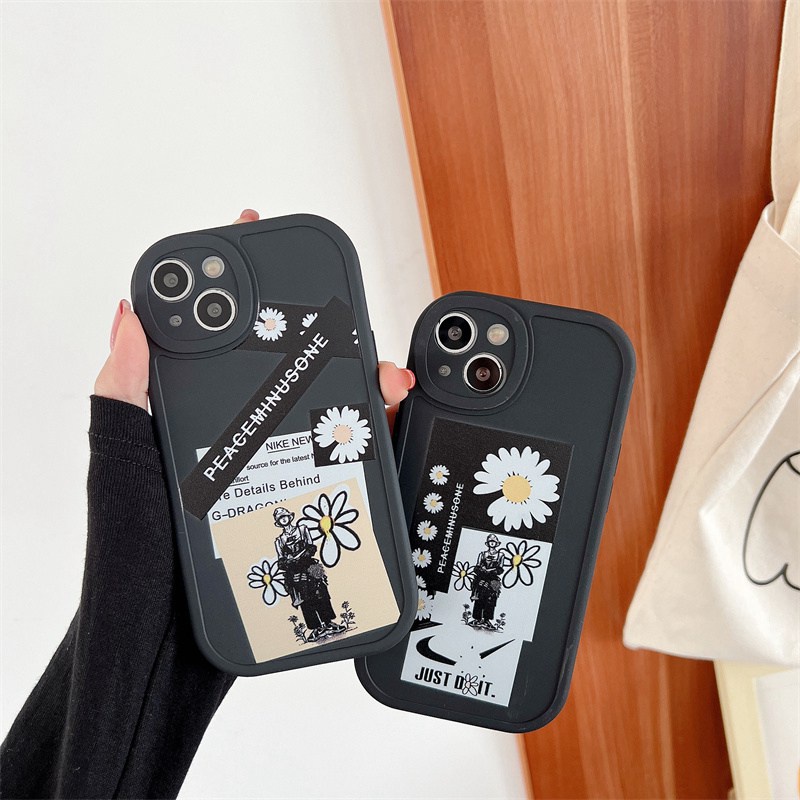 Fans Daisy G-Dragon Soft CaseINFINIX HOT 10 11 Play 11s 10s 9 Play Note 8 Smart 5 6 Lite Protect Case Cartoon Black Casing