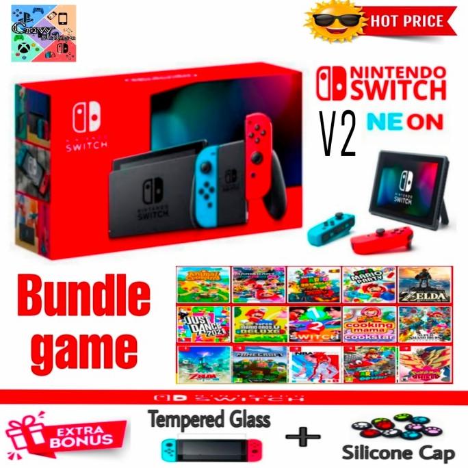Nintendo switch neon V2 new