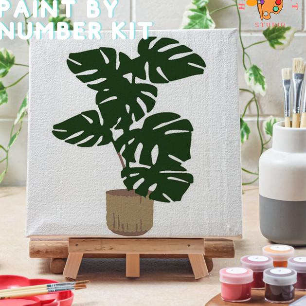 

Paint by number tanaman plant ver 3 canvas 20x20 cm - plant14, 15x15cm