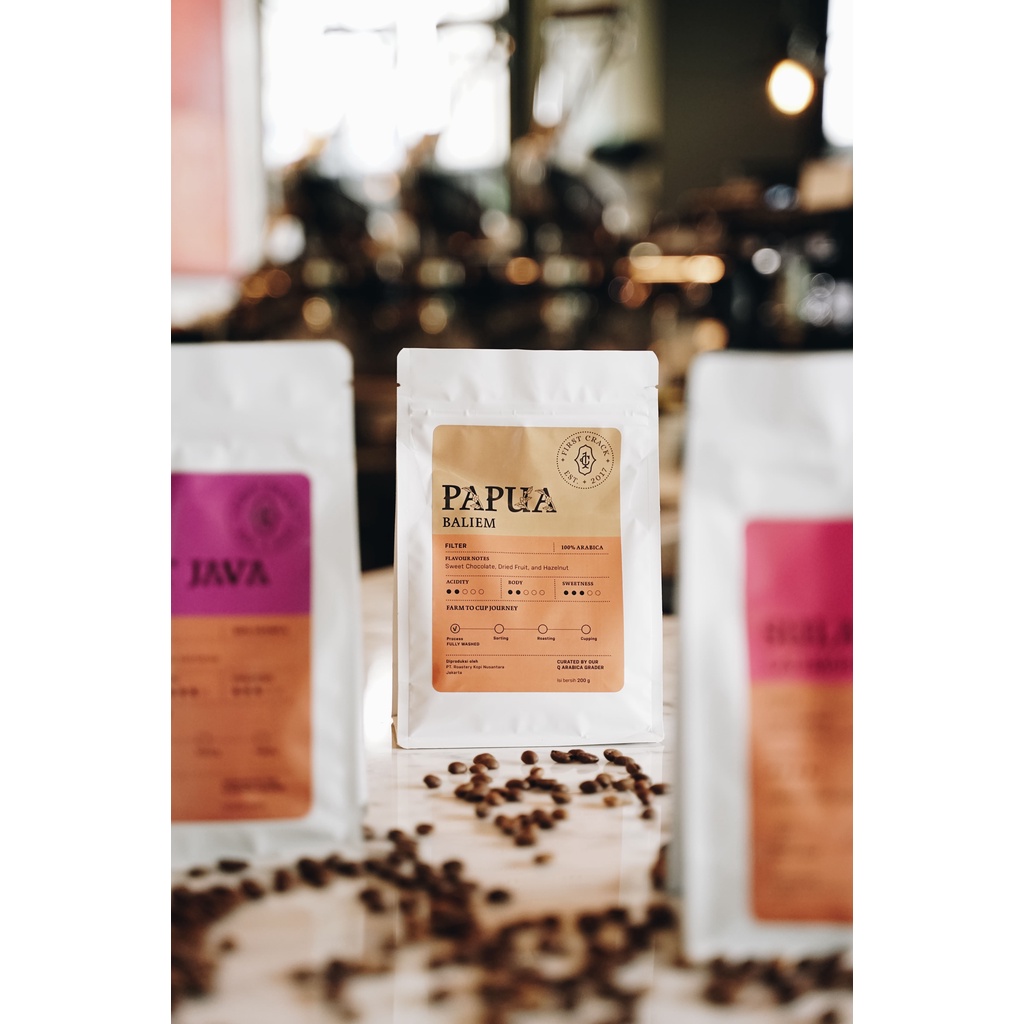 

First Crack Coffee - Biji Kopi Papua 200 gr - FIRST CRACK Specialty Coffee Roasted