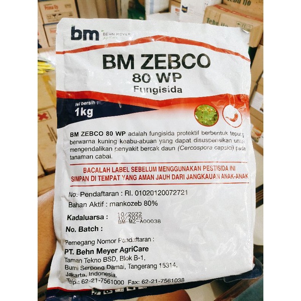 BM ZEBCO MANCOZEB 80WP ,ORIGINAL 1KG
