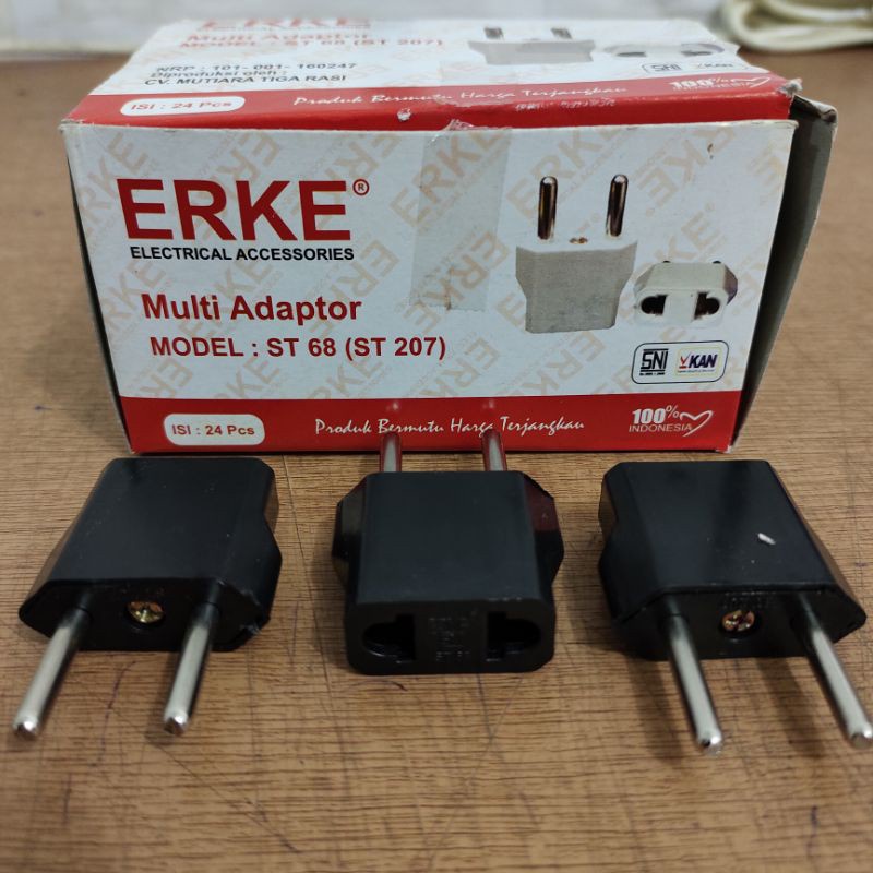 Over Steker Kaki Gepeng Erke/ Steker Multi Adaptor Gepeng (SNI)