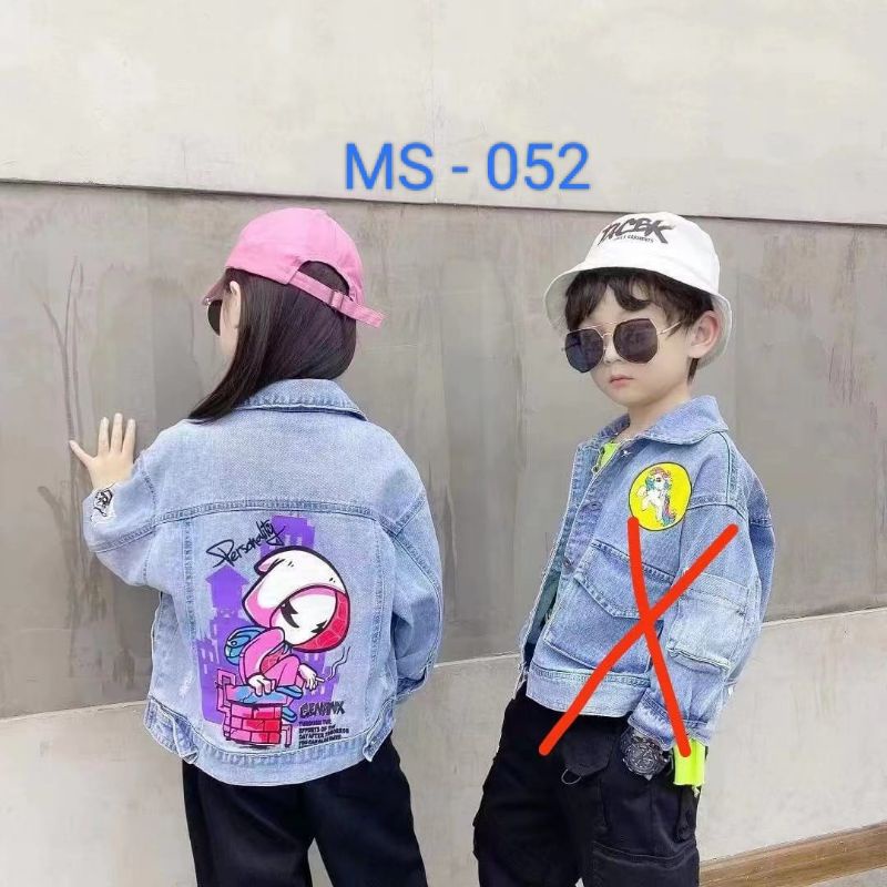 NEW ARRIVAL JAKET JEANS BANGKOK RIPPED KEREN IMPORT SUPER PREMIUM ANAK PEREMPUAN & LAKI LAKI USIA 3 