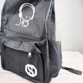 Tas Ransel Oxford Glow in The Dark Hitam Music Kid
