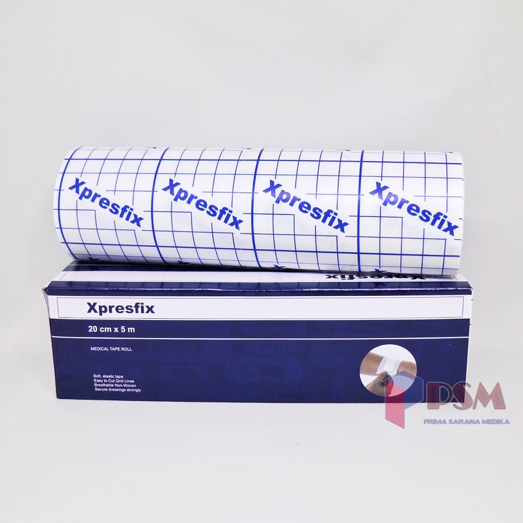 Gidcare Xpresfix 20cm x 5m / Plester Roll Luka Ultrafix Hypafix 20x5