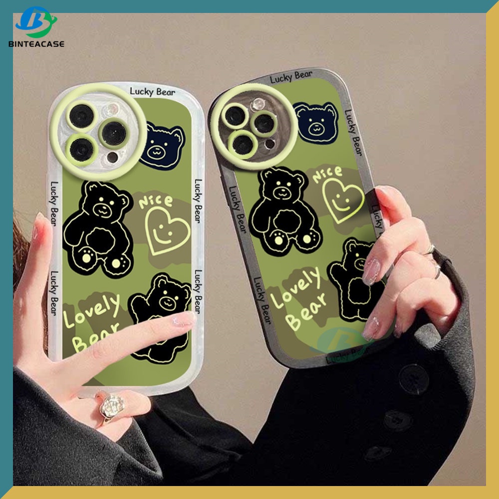 Soft Case Bahan TPU Desain Beruang Untuk VIVO Y16 Y22 Y35 Y33S Y21T Y21S Y33S Y11 Y12 Y15 Y17 Y12S Y12A Y15S Y15A Y20S Y19 Y50A Y1 Y30 Y5A