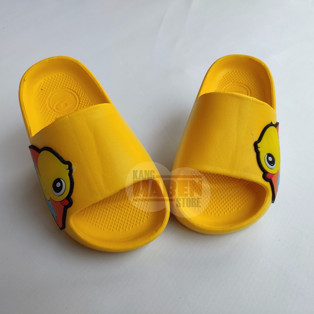 Sandal slop anak Cewek Cowok karakter bebek lucu ringan dan nyaman dipakai 386D DUCK