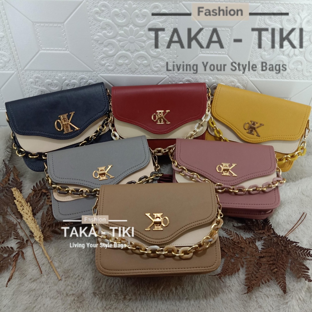 new!!! tas selempang okey lock free tali rantai giok import.(untuk warna rantai tergantung ketersediaan stok)