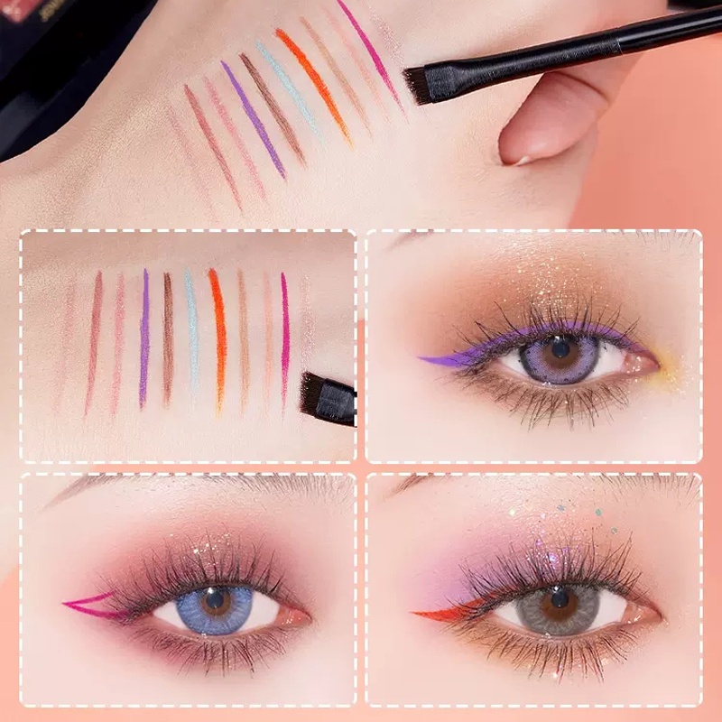 Roselife Kuas Makeup Ukuran 0.6mm Untuk Alis / Eyeshadow / Eyeliner