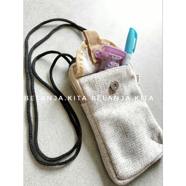 TAS HAPE GONI KANVAS SINTETIS/TAS SELEMPANG WANITA/TAS JOGJA