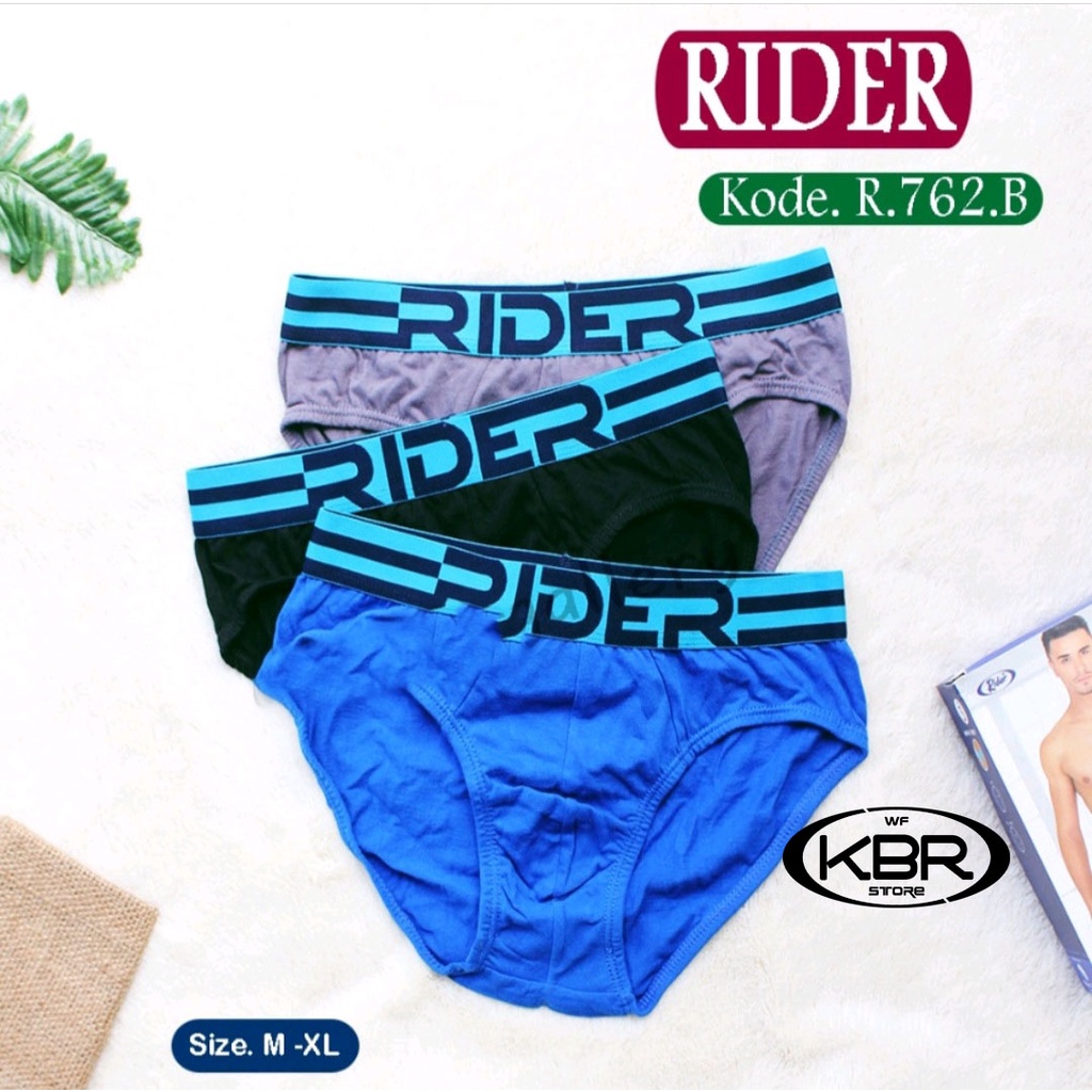 [ 3 pcs ] Cd rider Sport R762B / R317 | CELANA DALAM PRIA DEWASA | RIDER | CD | PAKAIAN DALAM PRIA WF STORE