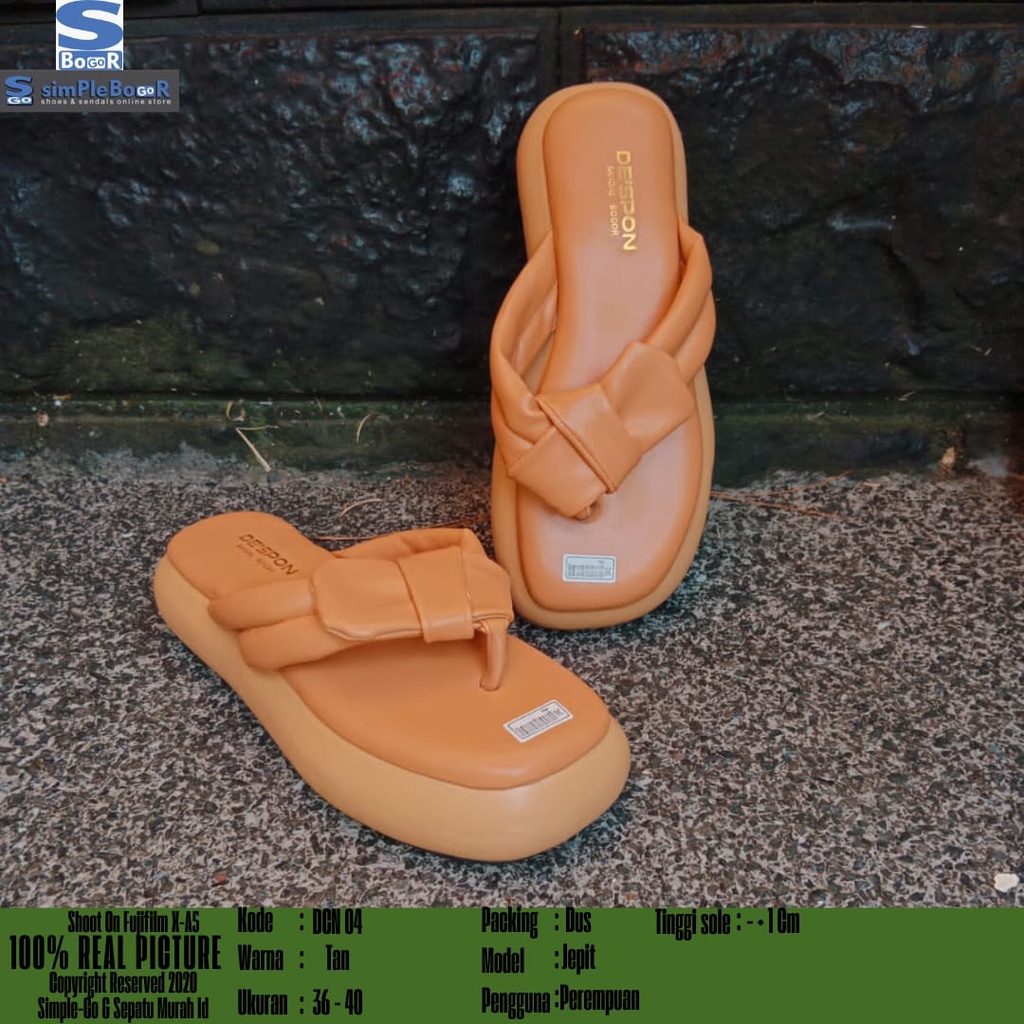 sandal spons pita wanita empuk size 36-40