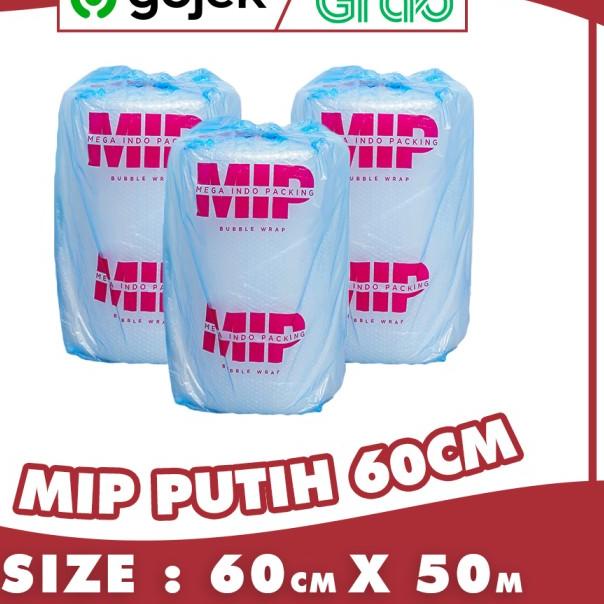

BUBBLE WRAP ROLL 60CM X 50 METER HITAM PUTIH BUBLE WRAP MULIAPACK - Mega 60cm Putih