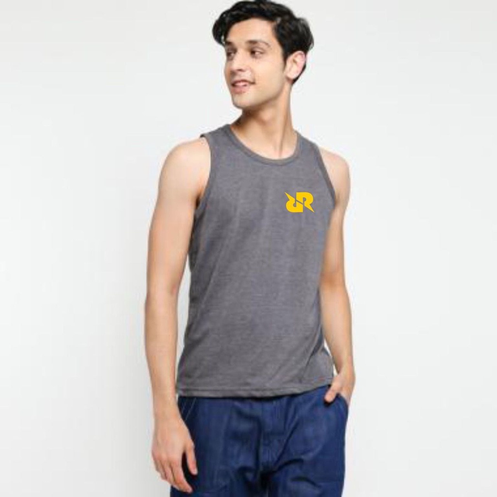 KAOS SINGLET PRIA LOGO RRQ / KAOS DALAM PRIA DEWASA / KAOS SINGLET PRIA JUMBO