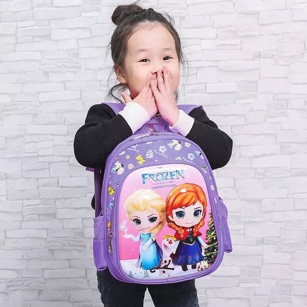 HOT !! [FLASH SALE] 11.11 FROZEN - Tas Sekolah Perempuan TK SD SMP SMA Tas Anak Sekolah Murah - Terbaru