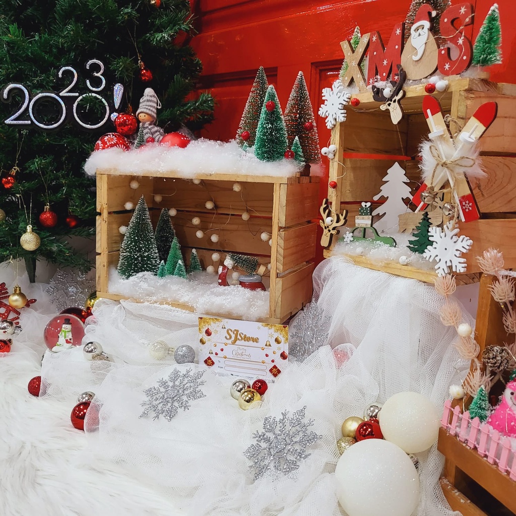 

Paket Dekorasi Hiasan Natal Pajangan Meja Barn Yesus Kecil
