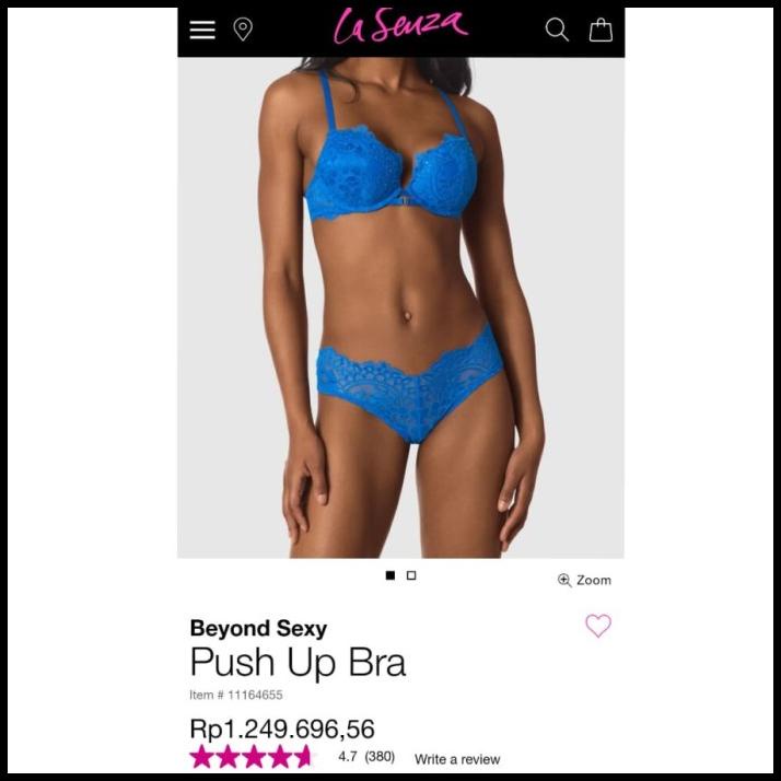 Promo Bra La Senza Original Beyond Sexy Electric Blue Gel Level 3