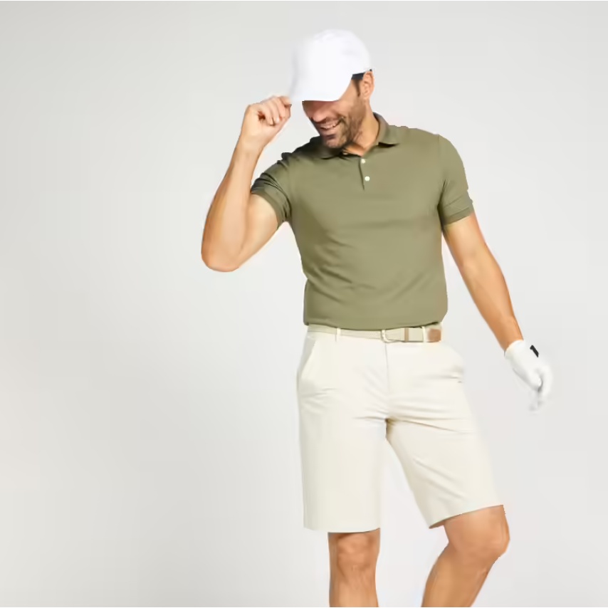 INESIS Baju Kaos Polo Golf Pria Lengan Pendek Serap Keringat