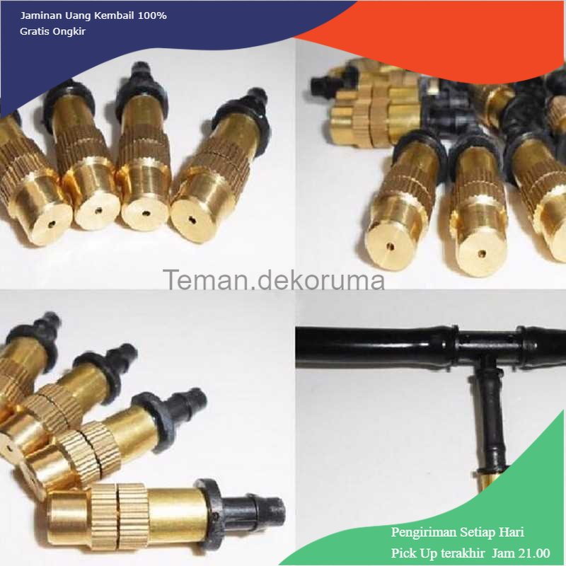 TD-PR2 VanKood Water Mist Sprinkler Irigasi Air Taman Nozzle 1 Hole 10PCS - HW81013