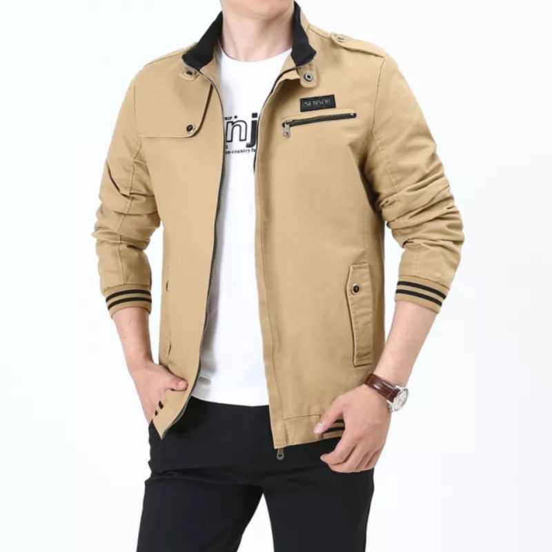 Jaket Bomber Pria Champion Sensor Terbaru / Jaket Bomber Pria Kanvas / Jaket Bomber Pria Champion