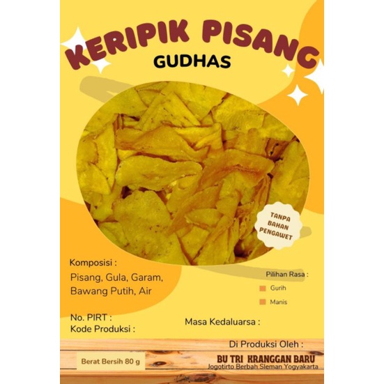 

Keripik Pisang Gudhas 1kg
