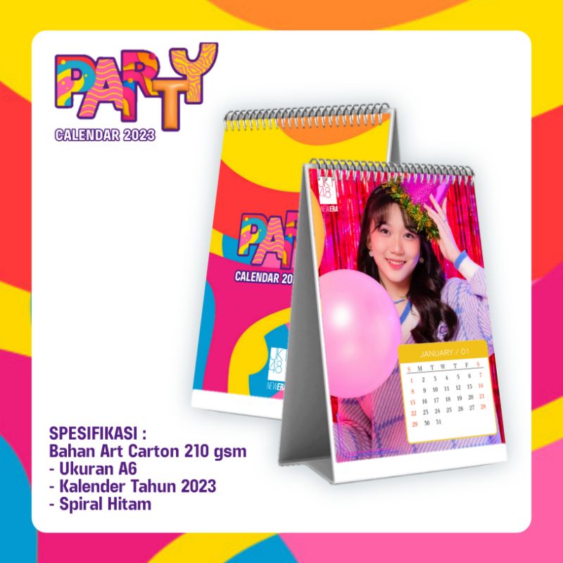 

NDESIGN - KALENDER MEJA JKT48 PARTY A6