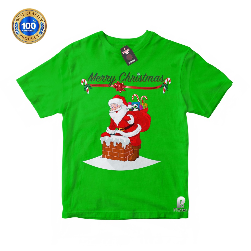 BAJU ANAK KAOS ATASAN ANAK SPESIAL NATAL MERRY CHRISTMAS UNISEX Bahan COTTUN