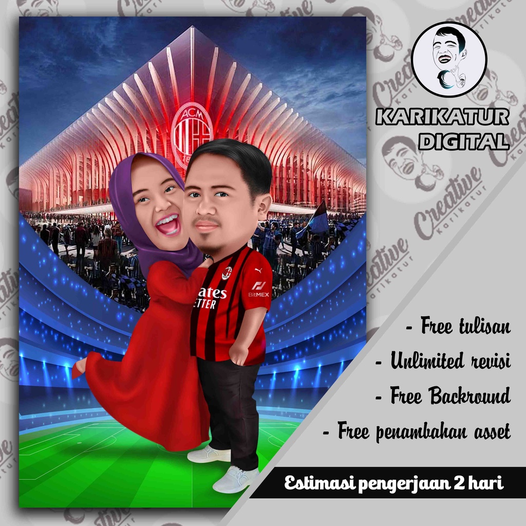 KARIKATUR BOLA [JERSEY BISA DIGANTI]