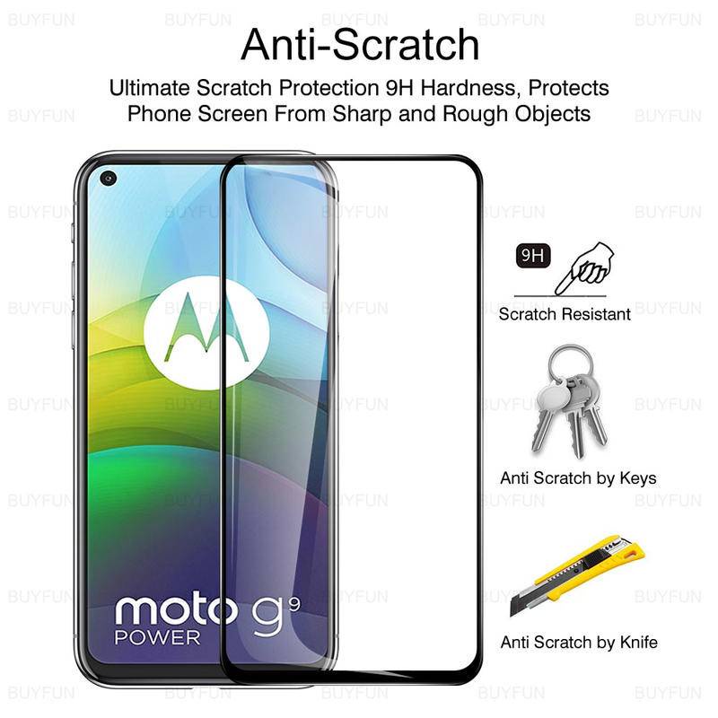 3pcs Pelindung Layar Tempered Glass HD Untuk Motorola Moto G9 Power Play Plus