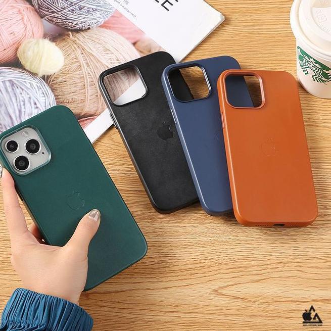 Terpercaya PREMIUM Leather Case iPhone 13 13 PRO MAX Mini 12 12 PRO MAX 11 11 PRO MAX Softcase Logo 