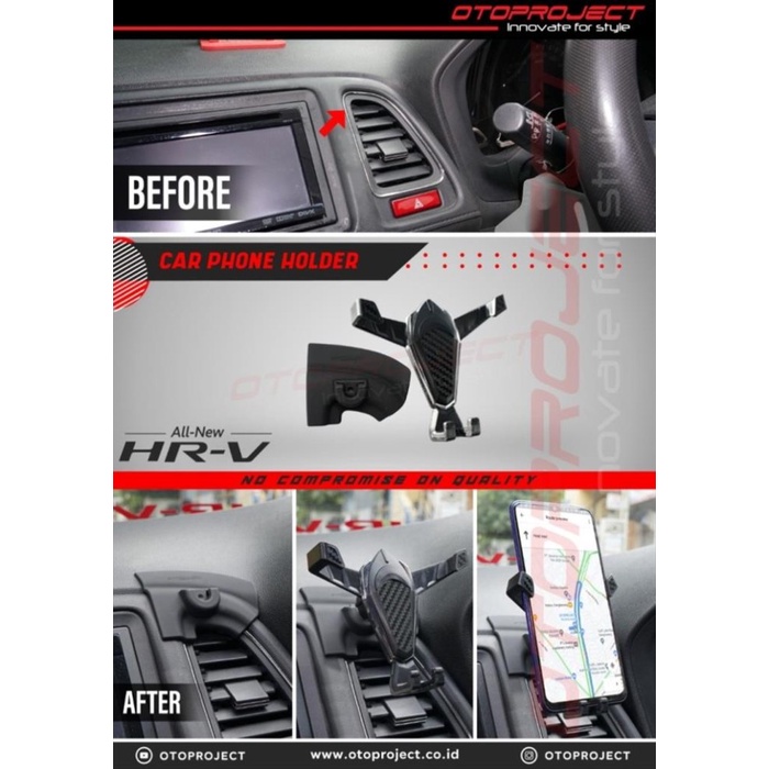 Phone Car Holder Honda Hrv Original Otoproject Tatakan Hp Mobil