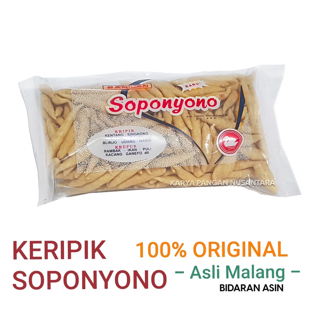 

BIDARAN ASIN SOPONYONO ORIGINAL SNACK BIDARAN ASIN SOPONYONO WIDARAN