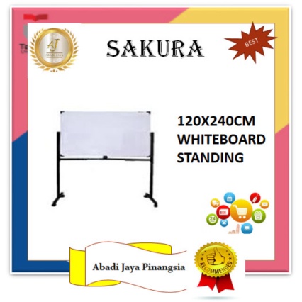 

Promo perkakas SAKURA 120X240CM WHITEBOARD STANDING 26SZ2 Diskon