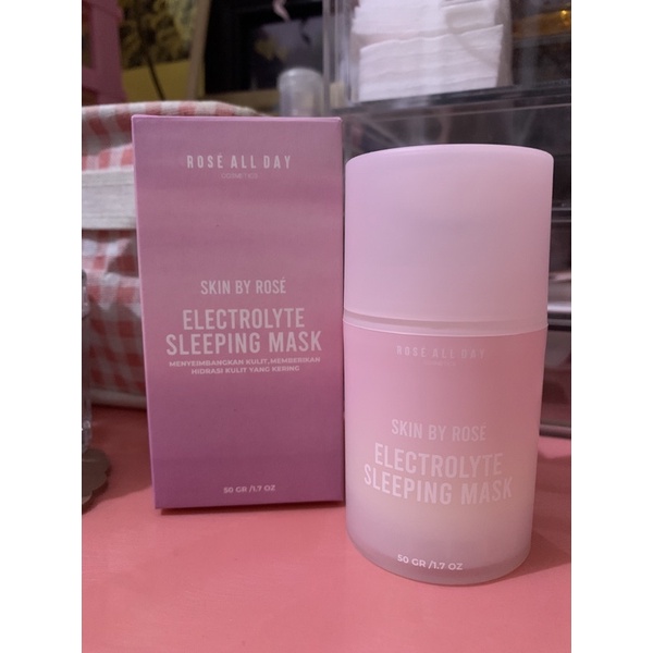 rose all day electrolyte sleeping mask