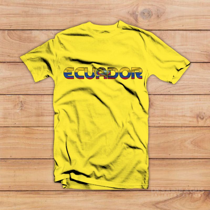 KAOS PIALA DUNIA 2022 TIMNAS EKUADOR // Bahan cotton combed 30s // Murah nyaman dipakai