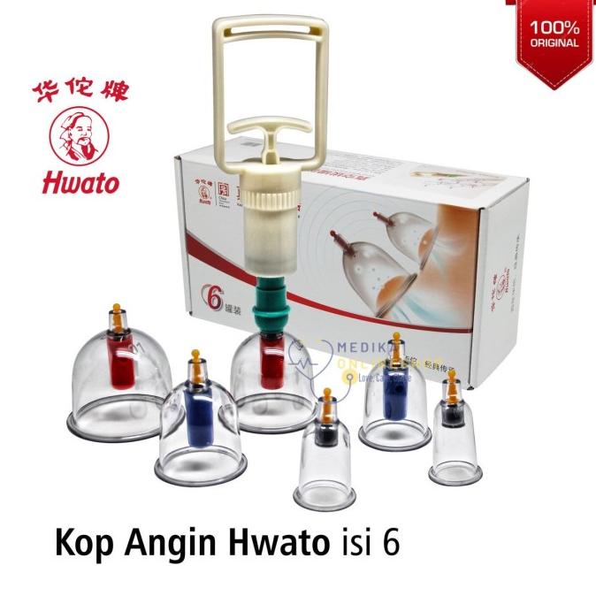 Alat Bekam Hwato 6 Cup / Kop Angin Isi 6 - Hwato