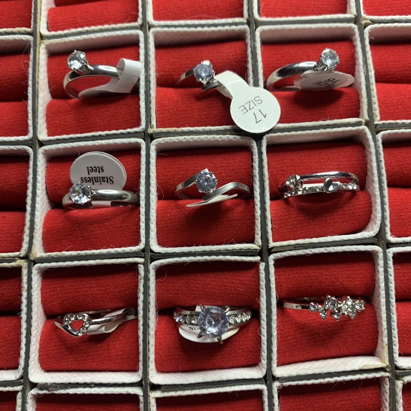 CINCIN SILVER TITANIUM TUNANGAN CINCIN NIKAH CINCIN PESTA CINCIN WANITA