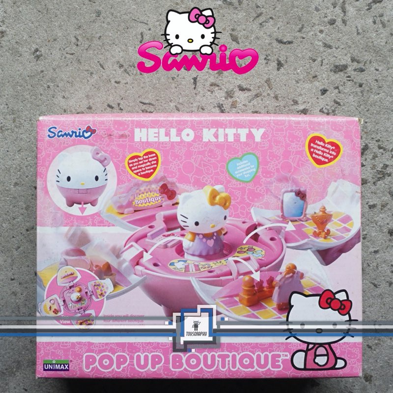 Hello Kitty Pop Up Boutique Playset Diorama Mainan Figure Sanrio