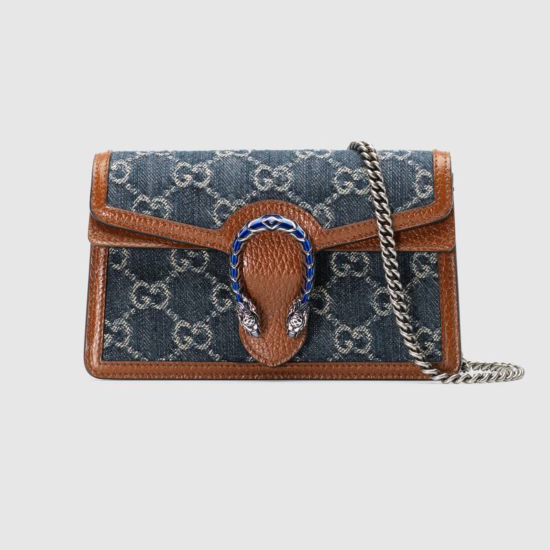 Gucci Dionysus GG Supreme canvas super mini handbag/crossbody bag/chain bag/shoulder bag