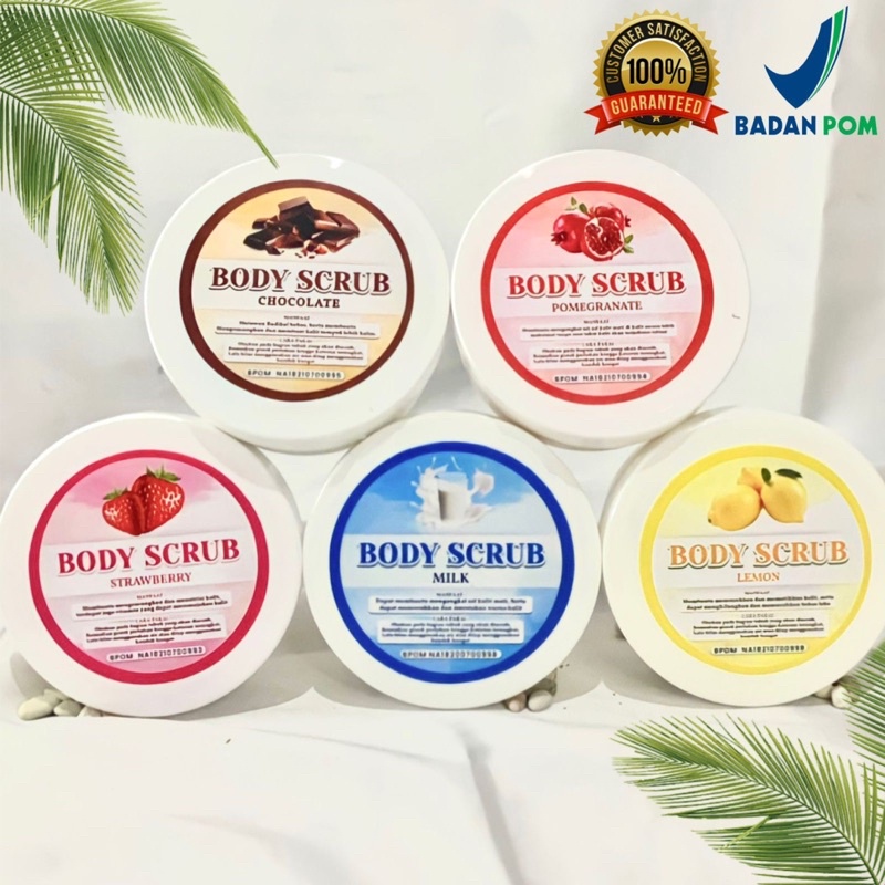 [BPOM] BODY SCRUB BRIGHTENING 250 GRAM / LULUR MANDI / LULUR BADAN / WHITENING BODYSCRUB