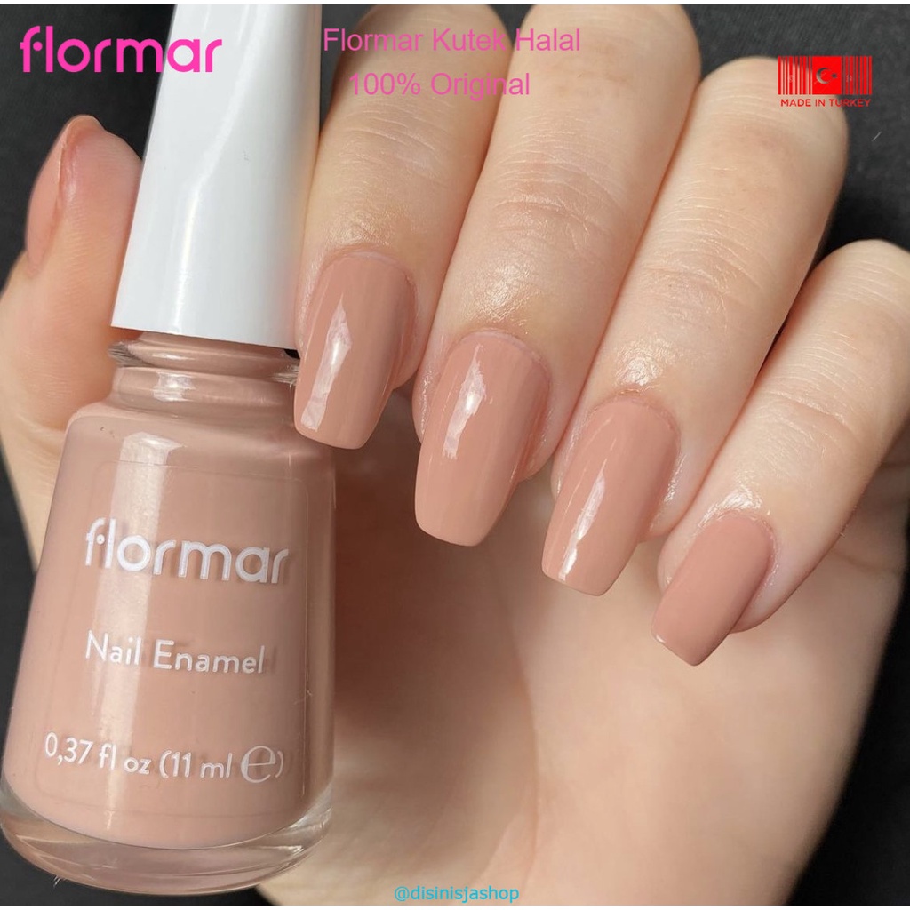 510 AGATE - NAIL POLISH FLORMAR NEW FORMULA MAXI BRUSH ORIGINAL TURKI - BASE COAT - TOP COAT - KUTEK