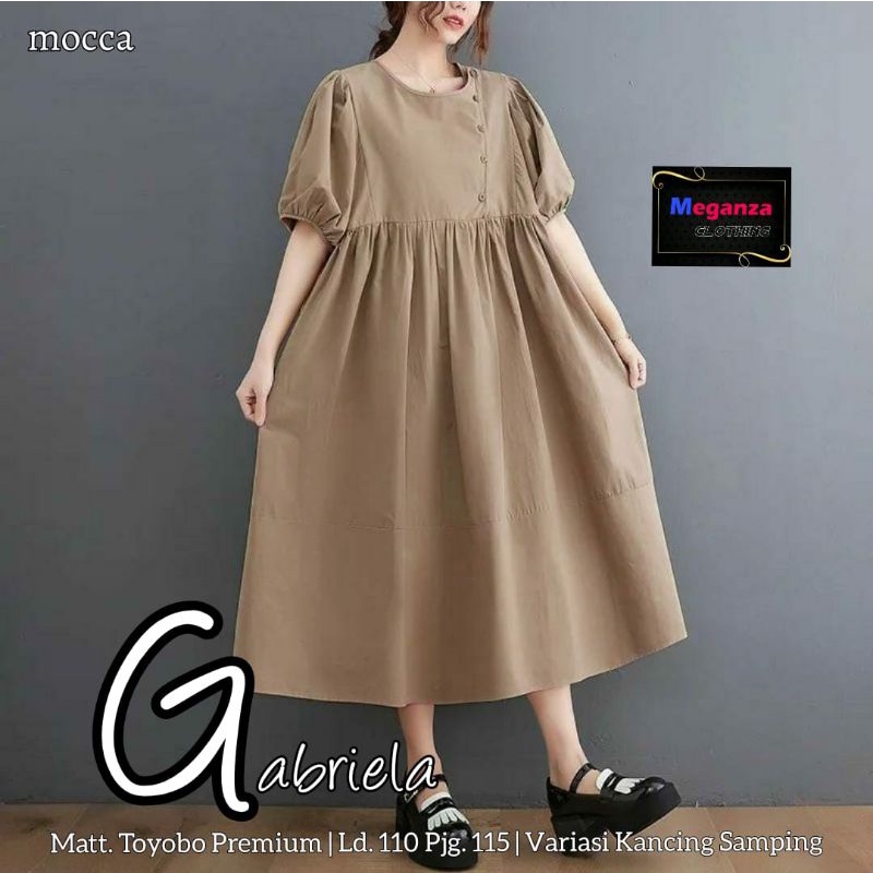 GABRIELA DRES MIDI TERBARU BY MEGA