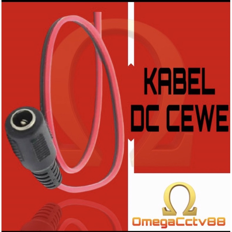 KABEL DC FEMALE JACK CCTV KABEL DC CEWE